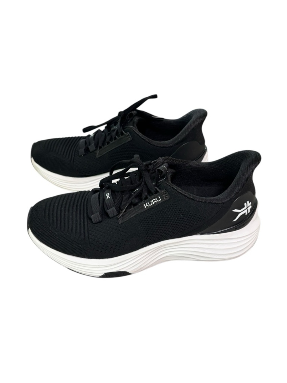 KURU Atom 2 Shoes Mens 9 Wide Black Mesh Athletic Walking Sneakers Comfort